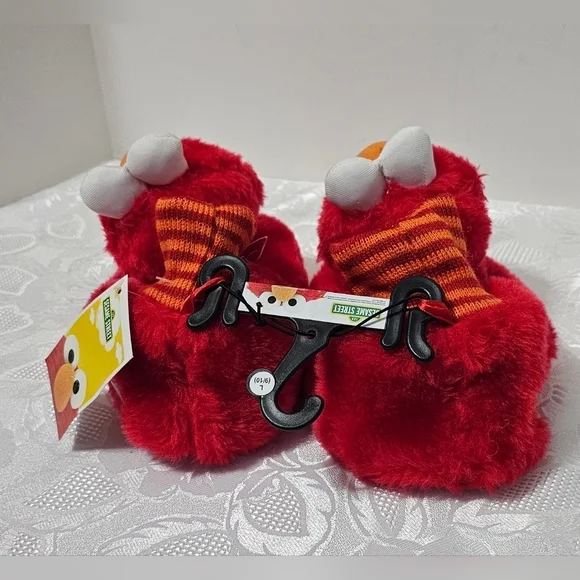 NWT Sesame Street Elmo Toddler Slipper L(9/10) - Picture 2 of 6